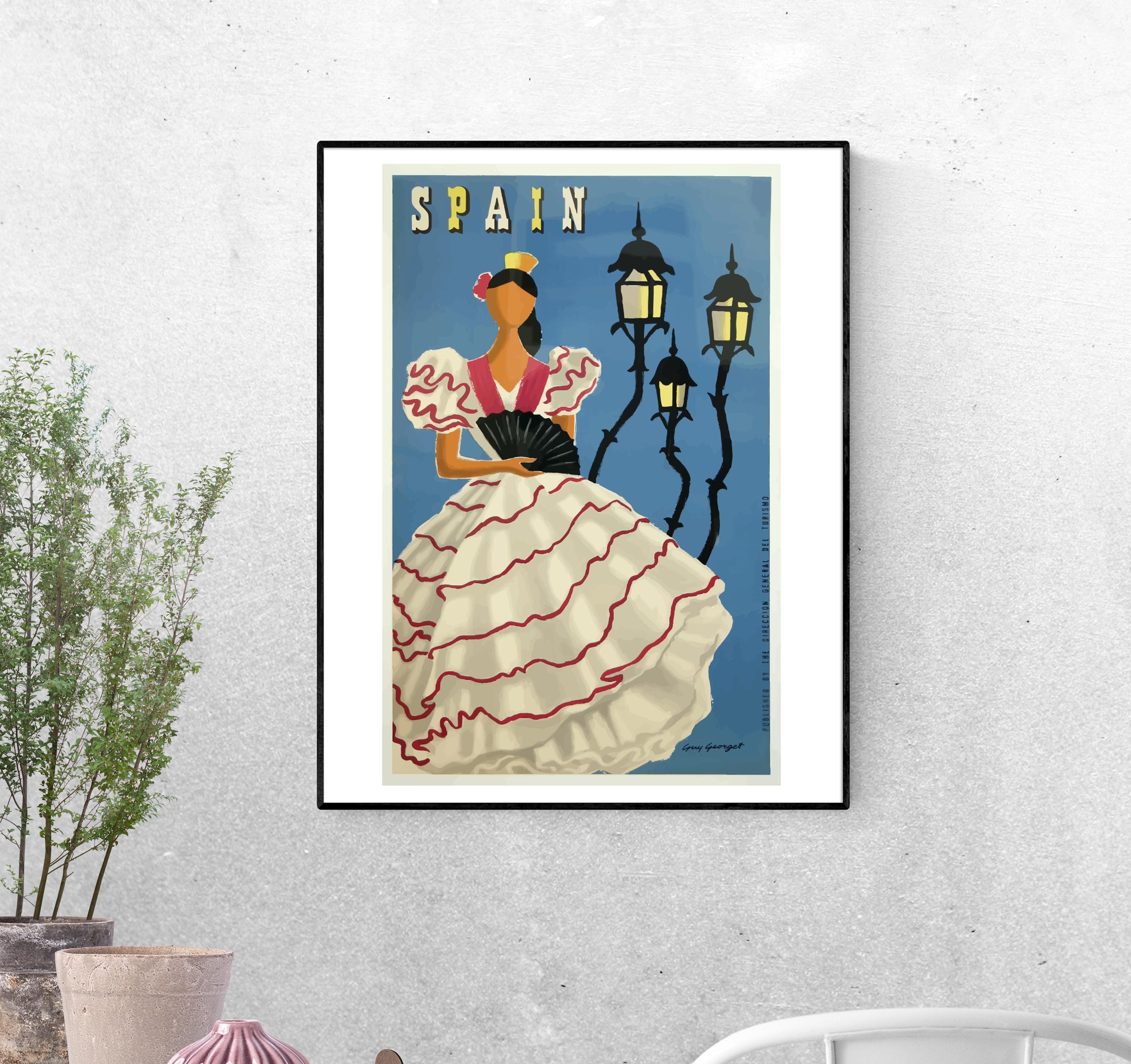 Тревел-постер Испанская танцовщица формат А-2