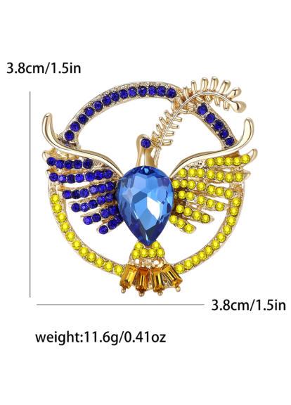 Брошка Птах Жовто-блакитний (98933389) - фото 3 Брошка Птах Жовто-блакитний (98933389) - фото 3