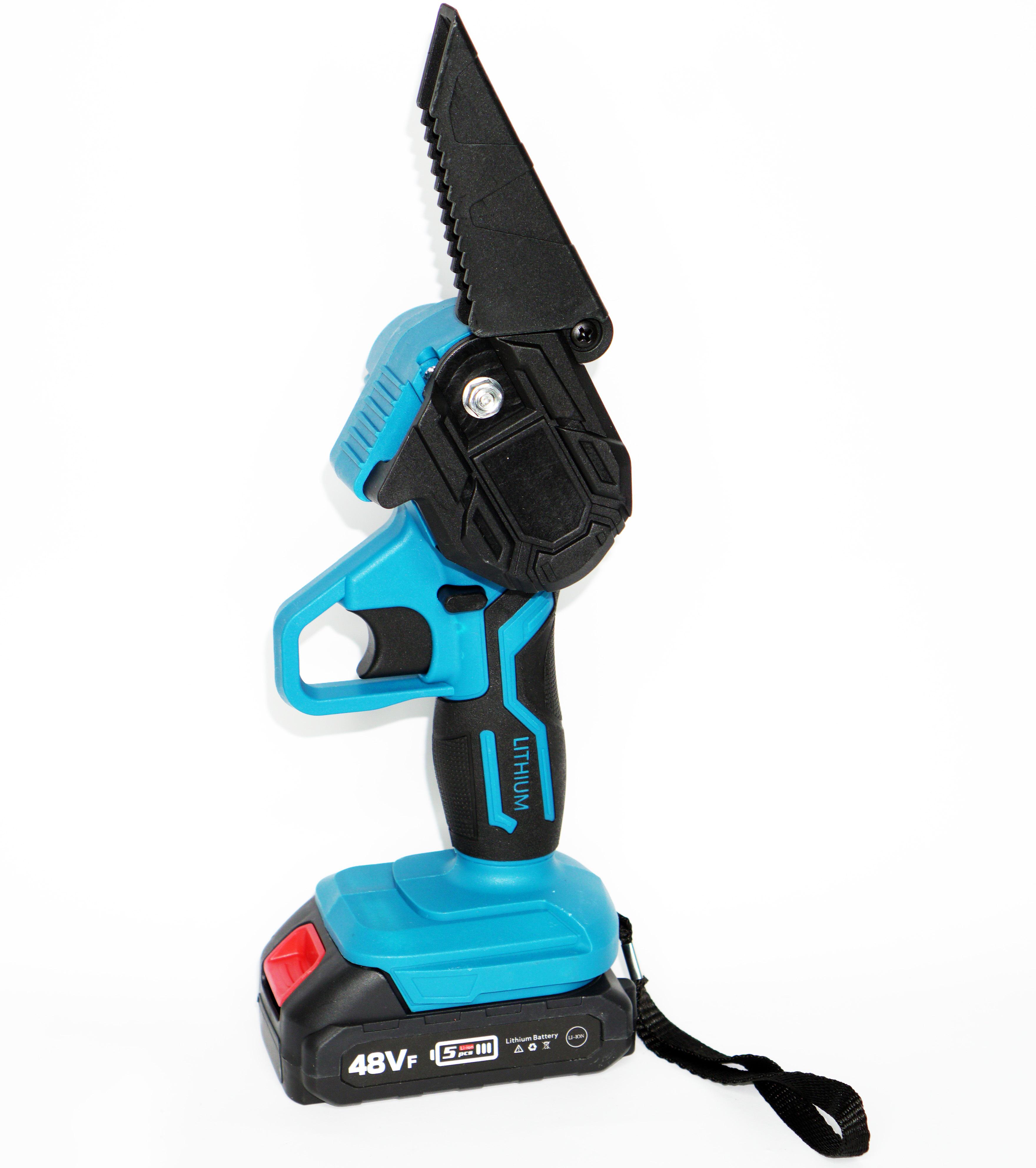 Пилка акумуляторна міні та садовий секатор акумуляторний у пластиковому кейсі - фото 5