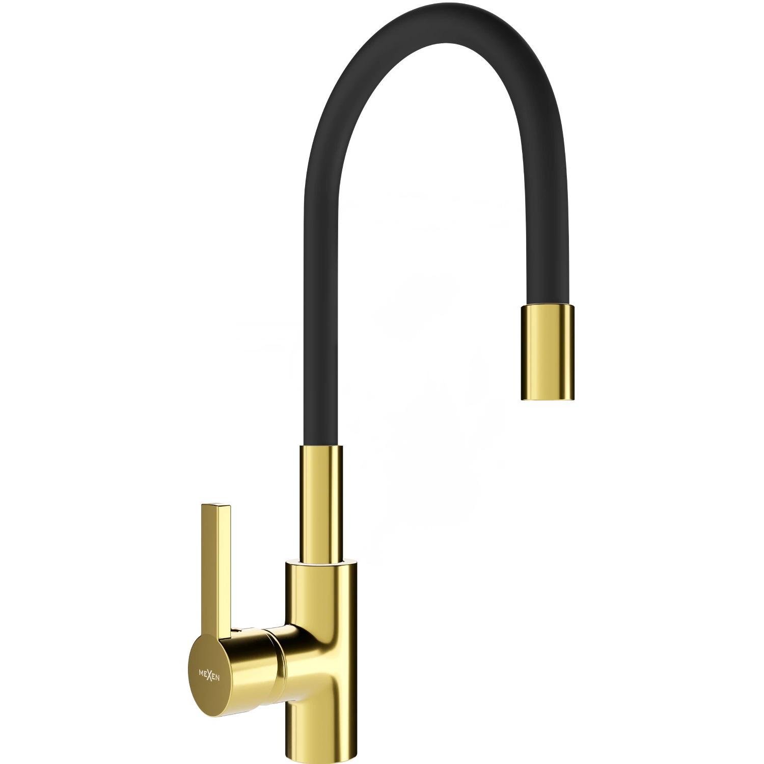 Смеситель для кухни Mexen Flex MEX-670900-57 с гибким изливом Золотой (177318)