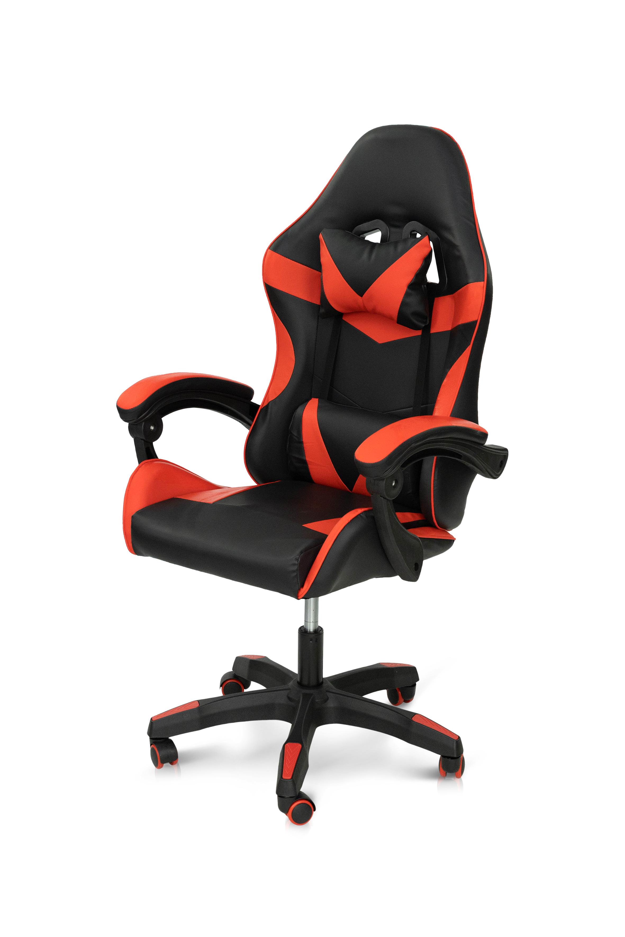 Крісло геймерське Мікс Меблі Слім механізм газліфт Чорний/Червоний (А0055669) - фото 2 Крісло геймерське Мікс Меблі Слім механізм газліфт Чорний/Червоний (А0055669) - фото 2