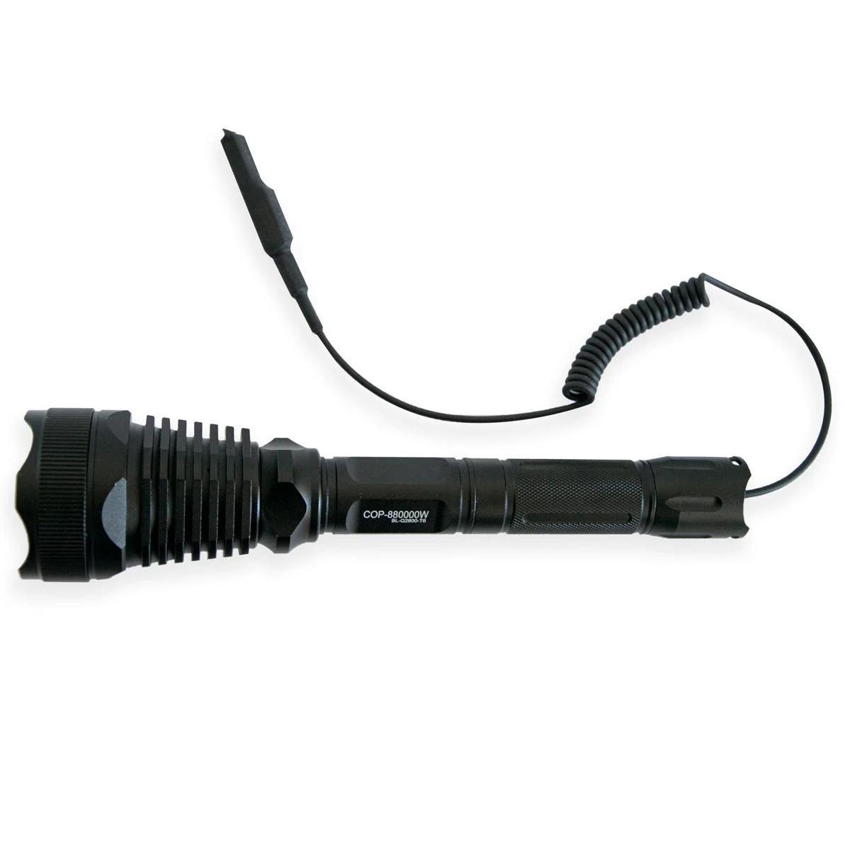 Фонарь аккумуляторный X-Balog BL Q2800 T6 с 3 насадками-фильтрами светодиодный (1166)