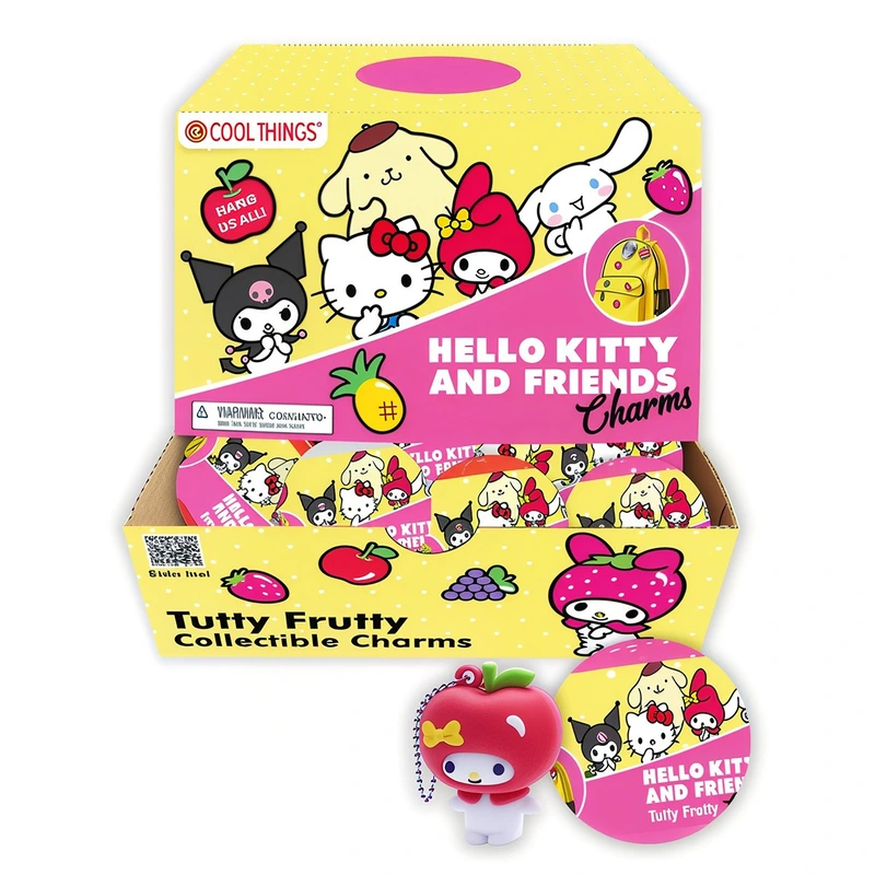 Дисплей фігурок сюрпризів COOL THINGS серії Hello Kitty Charms ТУТТІ ФРУТТІ 18 шт.
