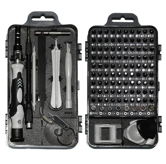 Набор инструментов Woodpecker 115в1 для ремонта электроники/отвертка с 98 битами Черный (28062001)