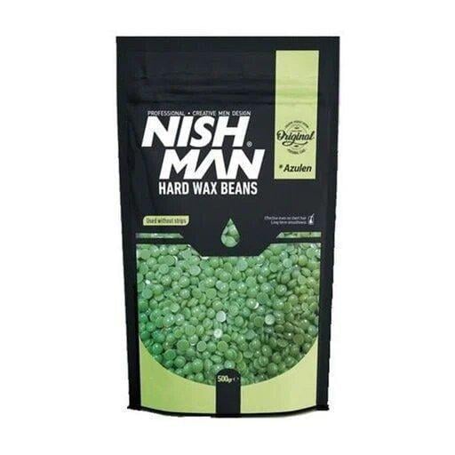 Воск для депиляции в гранулах Nishman Hard Wax Beans 500 г Green