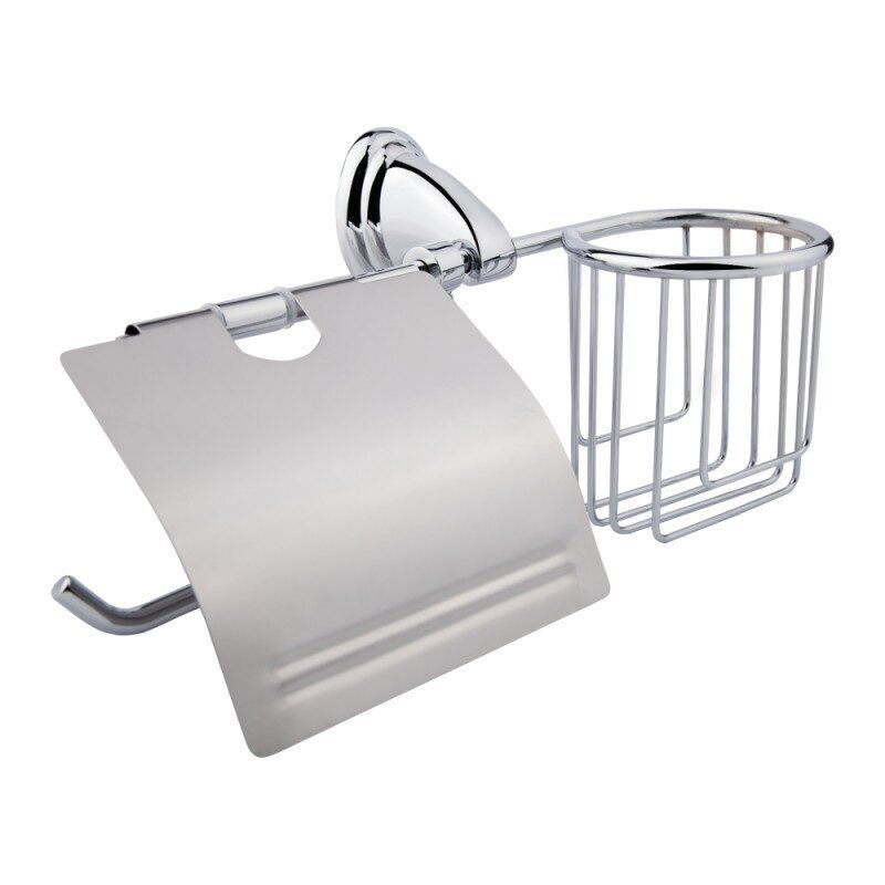 Держатель для туалетной бумаги Lidz 113 LIDZCRM1130302 с крышкой хром (61640)