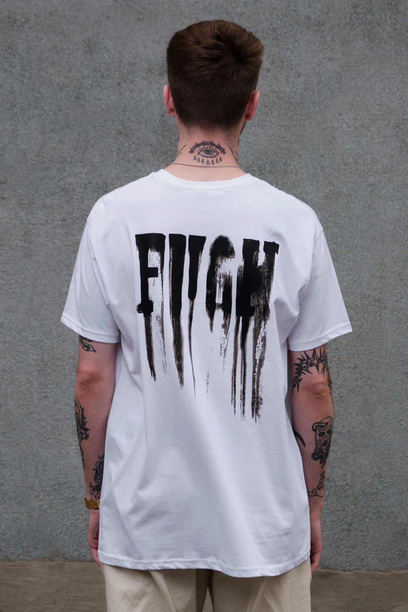 Футболка мужская Without Fight с принтом оверсайз L/XL White (L8049280) - фото 3