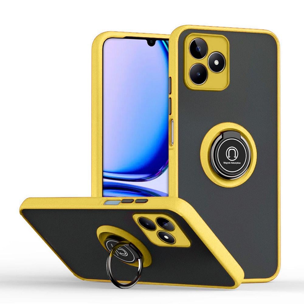 Защитный чехол MatteLuxe Realme C53 (с кольцом) Yellow (34663-0A)