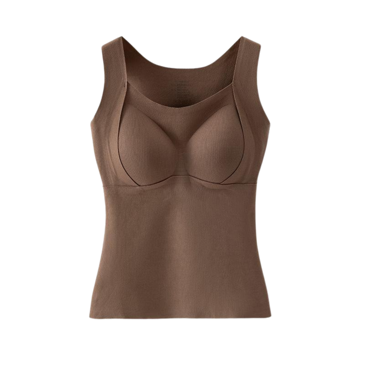 Корректирующая майка утепленная из бра FladeFit M Коричневый (2975)