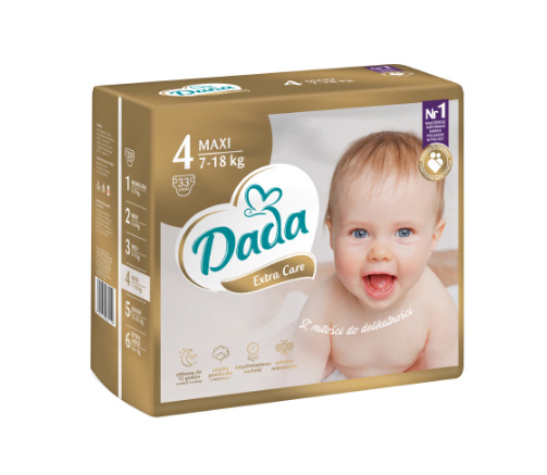 Підгузки дитячі Dada Extra Care №4 7-16 кг 33 шт.