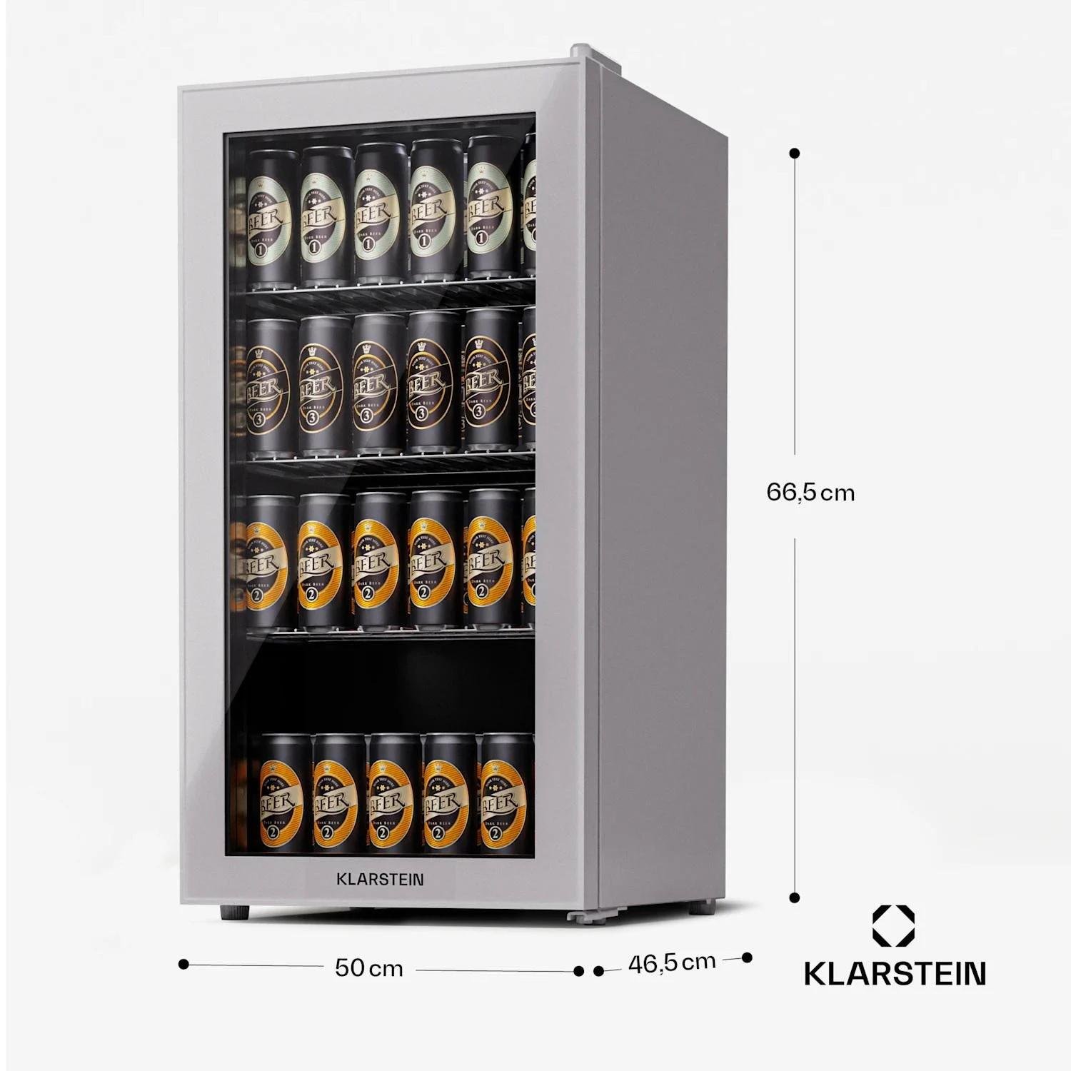 Холодильник для напитков KLARSTEIN Beersafe 74 Slim со стеклянной дверью 74 л Белый (10045533) - фото 6
