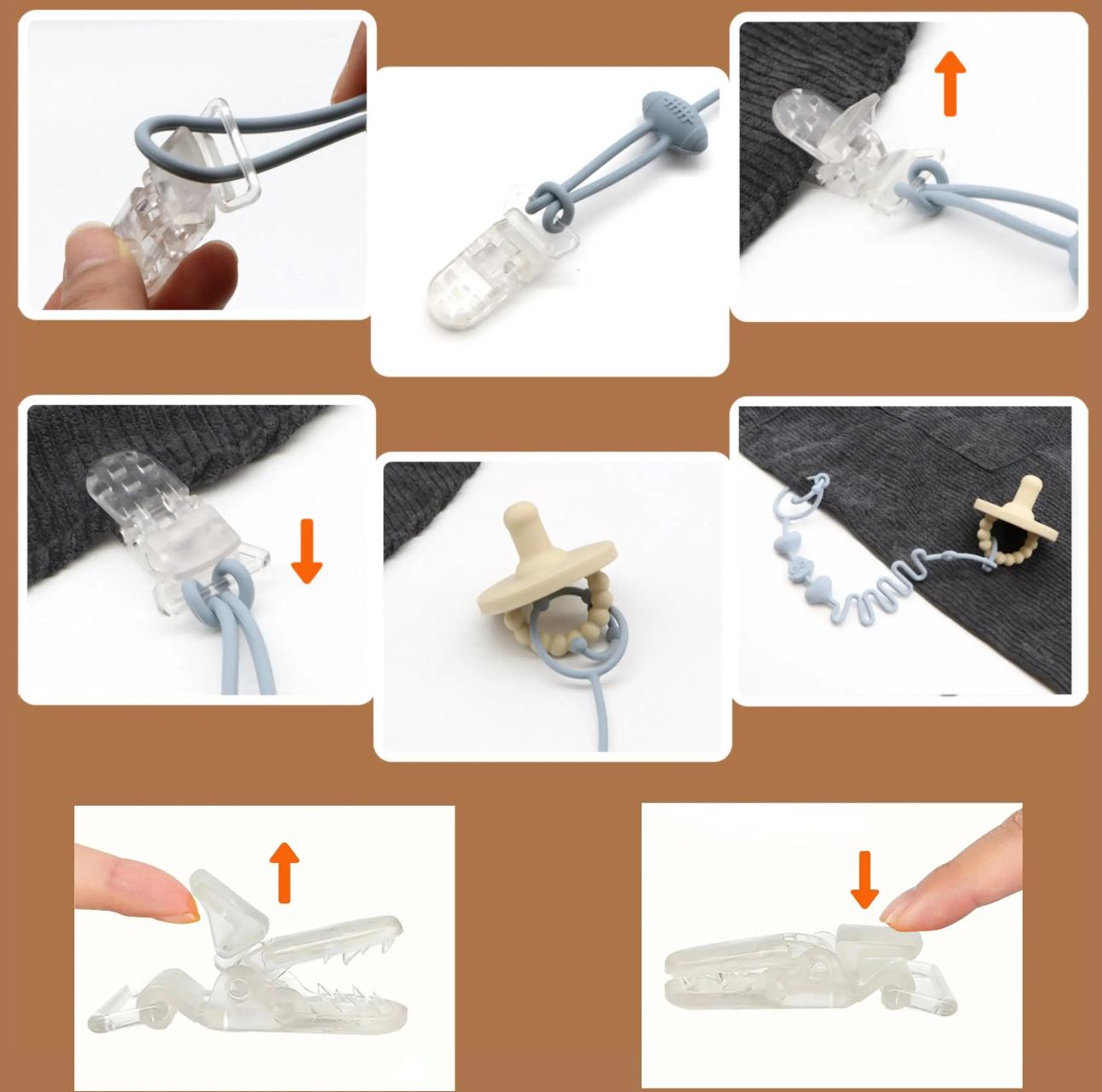 Набор универсальных силиконовых держателей для игрушек 4 шт. и 2 клипсы - фото 9