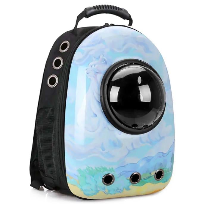 Рюкзак для переноски домашних питомцев Rias CosmoPet CP-3 с иллюминатором Blue Sky (3_03876)