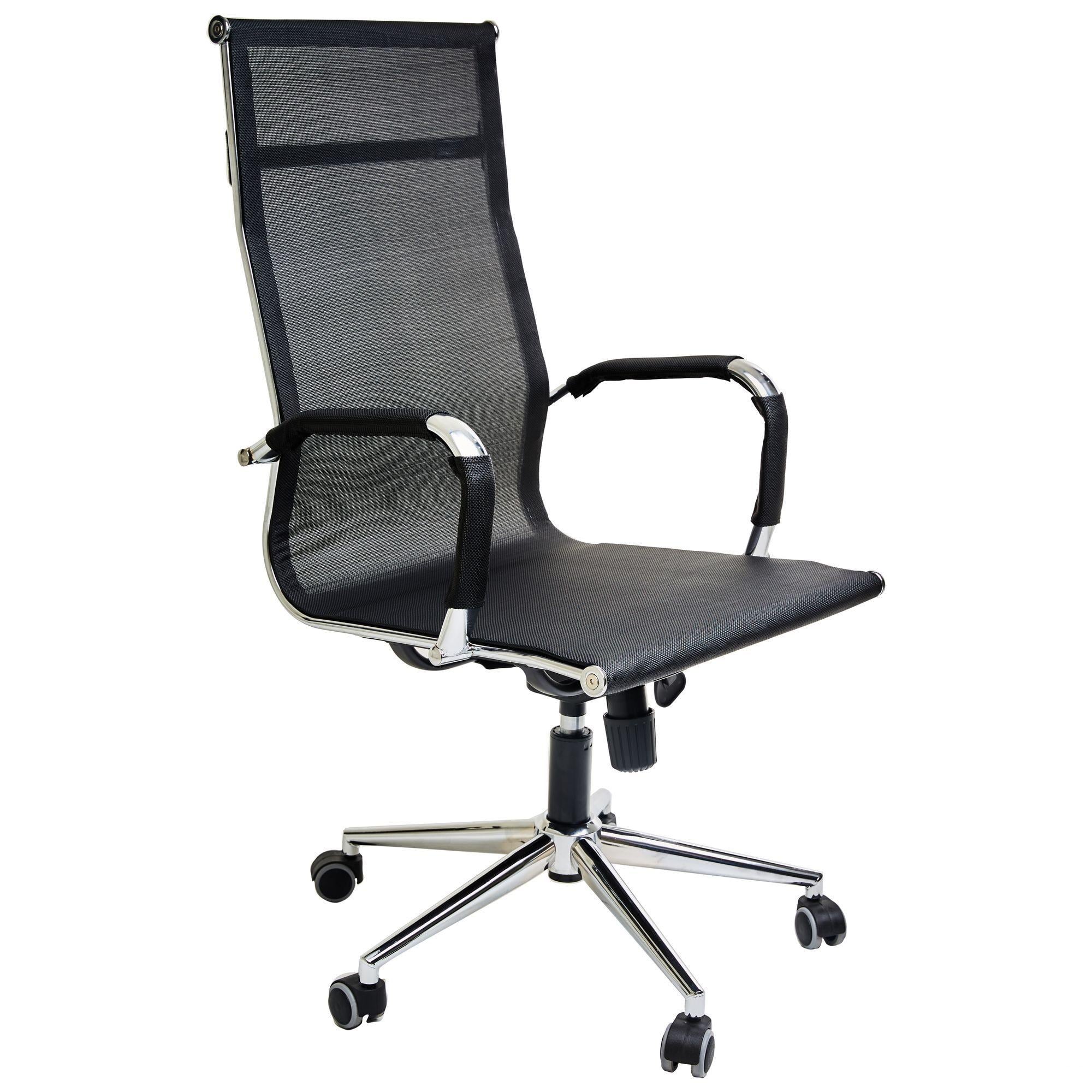 Кресло AMF Slim Net HB Хром Tilt Черный (378614)