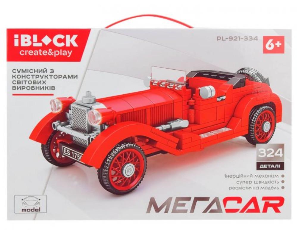 Конструктор Iblock МегаCar Ретро автомобиль 324 дет.
