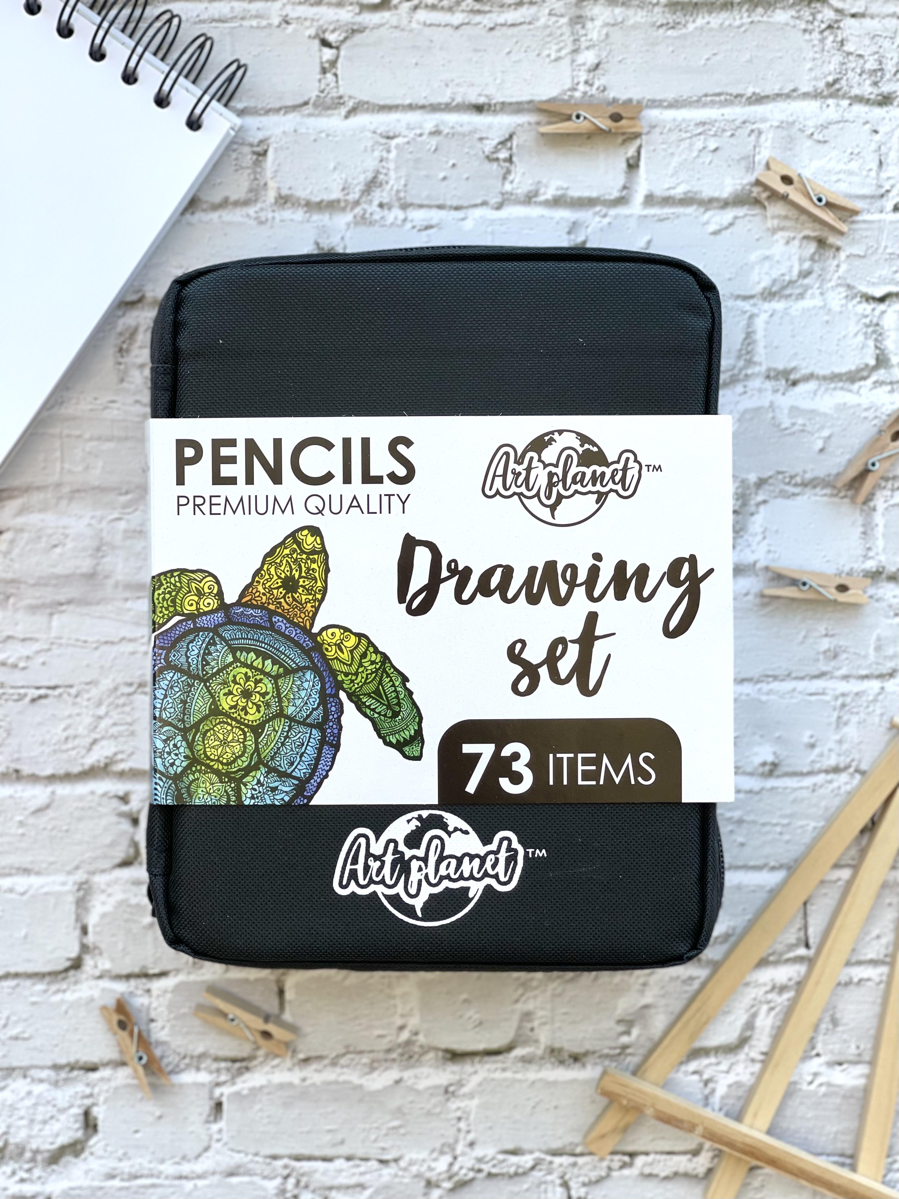Карандаши цветные Art Planet черепаха 73 предмета в нейлоновом чехле - фото 4 Карандаши цветные Art Planet черепаха 73 предмета в нейлоновом чехле - фото 4