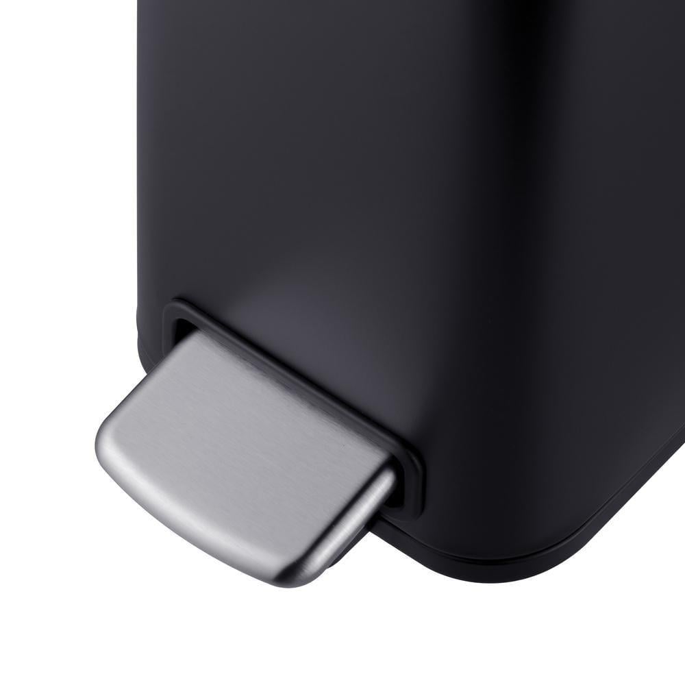 Відро для сміття з плавним закриттям Mixxus Premium Quadro-TC0105 прямокутне 5 л Чорний (MI7061) - фото 7