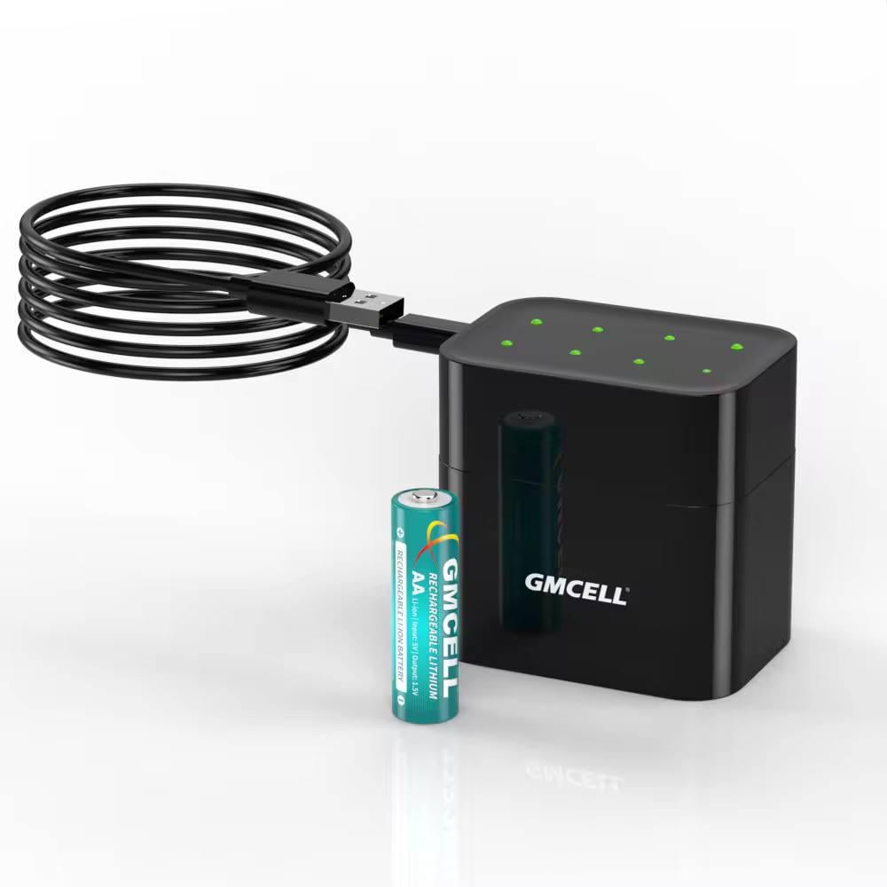 Зарядное устройство для аккумуляторных батареек GMCELL Li-Ion USB комплект 8 ААА 13000 mWh 1,5V (BT03) - фото 3