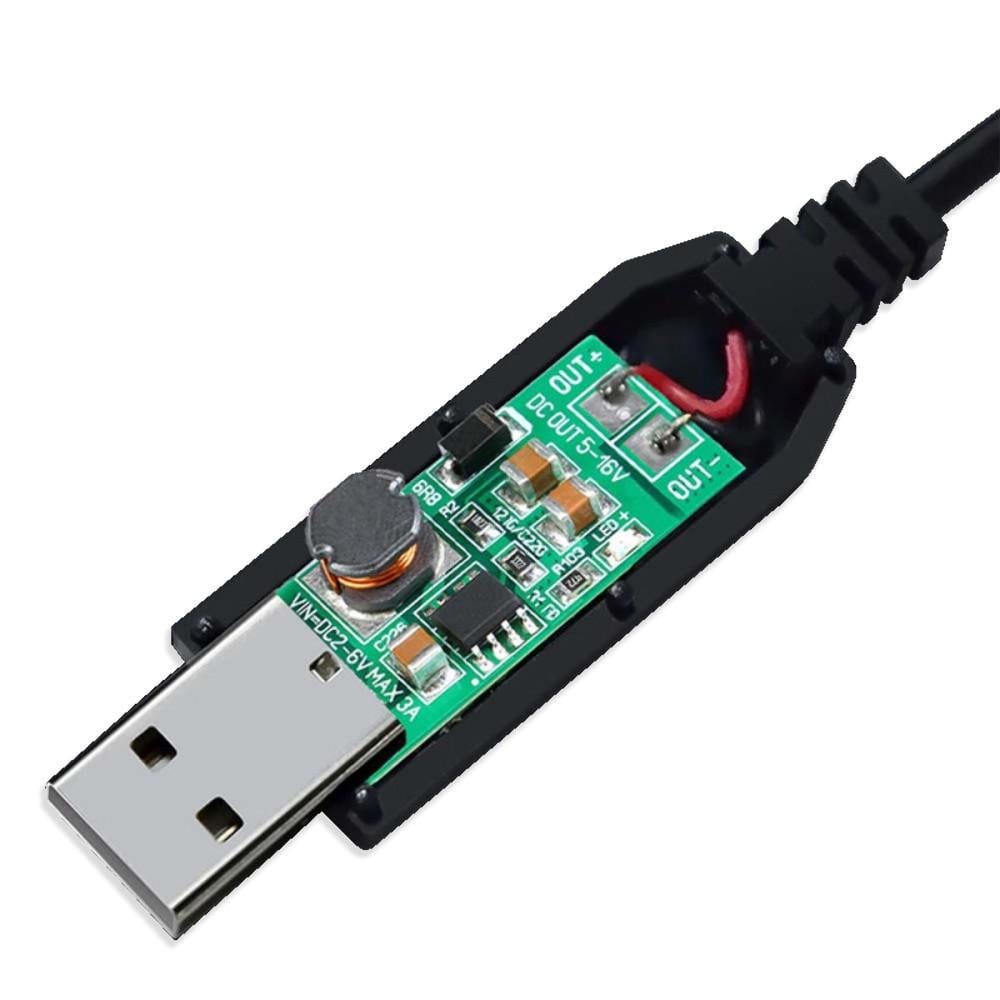 Кабель для роутера USB 12V DC 5,5 х 2,1 мм 0,5А (USBDC59V) - фото 6