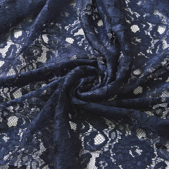 Ткань гипюр IDEIA Индонезия 2 1,45 м Темно-синий (2200004108759)