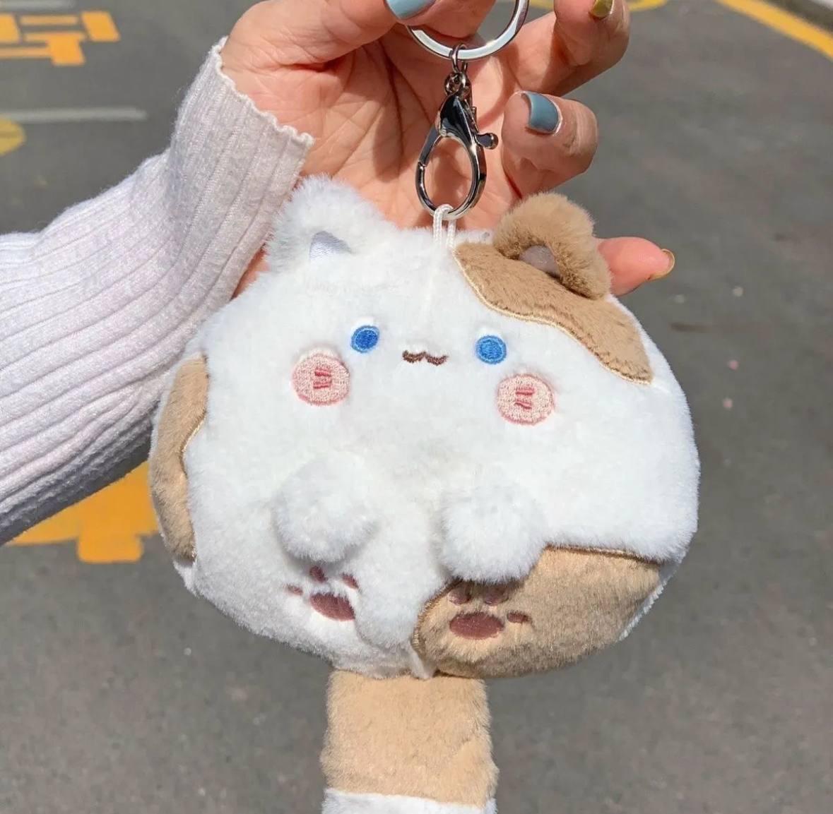 Брелок пухнастий хутряний кіт аніме дуду лялька Кавай (2635635200) - фото 3 Брелок пухнастий хутряний кіт аніме дуду лялька Кавай (2635635200) - фото 3