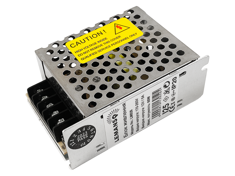 Блок питания Lemanso LM826 12 V 60W IP20 металл (7792)