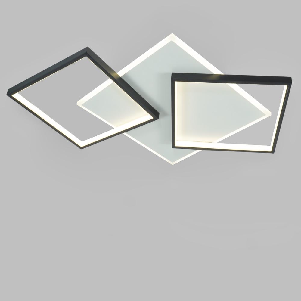 Люстра світлодіодна стельова акрилова Lighthouse LED SRS-19892 WT+BK Білий/Чорний