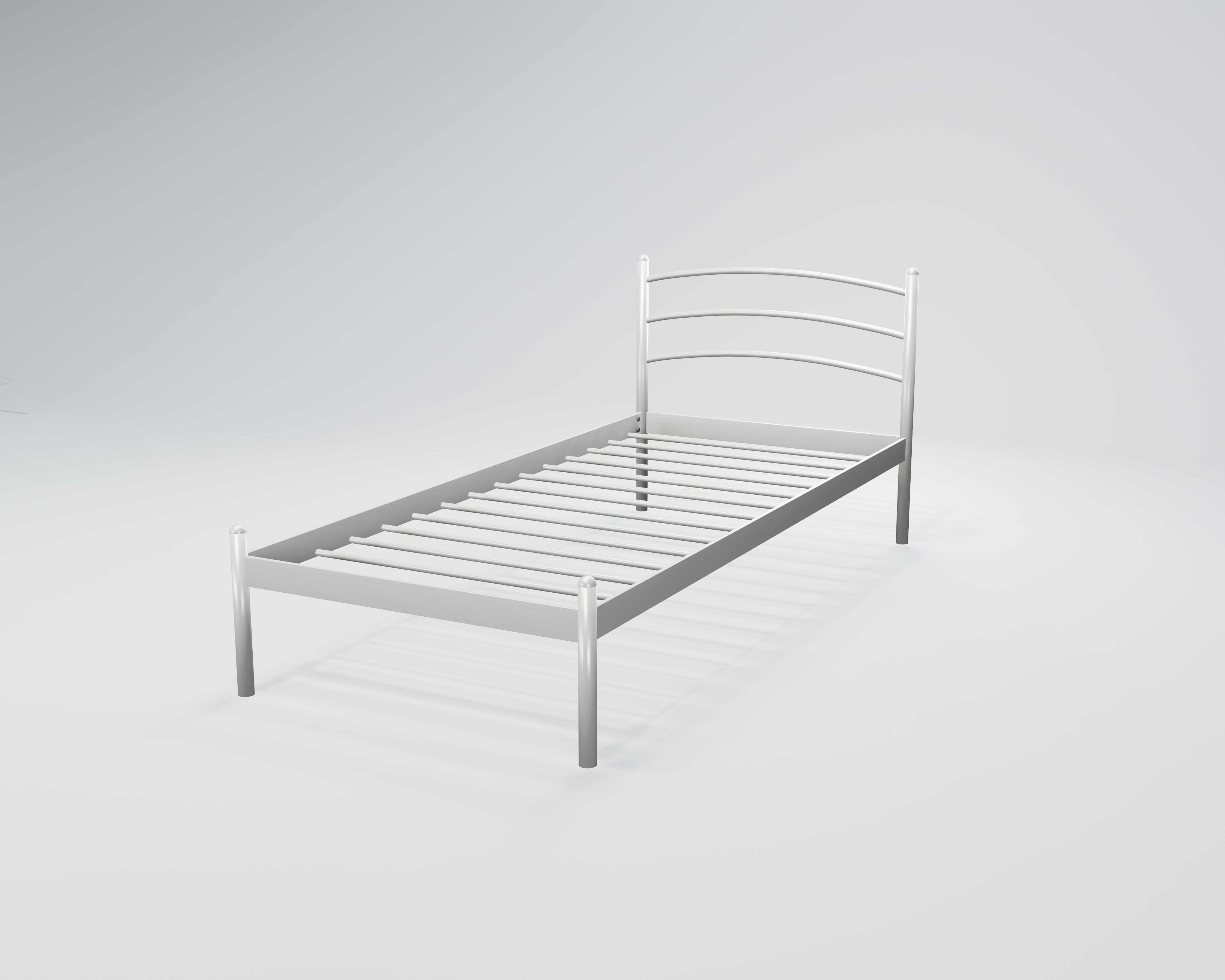 Кровать металлическая Маранта Мини 80x190 см Белый