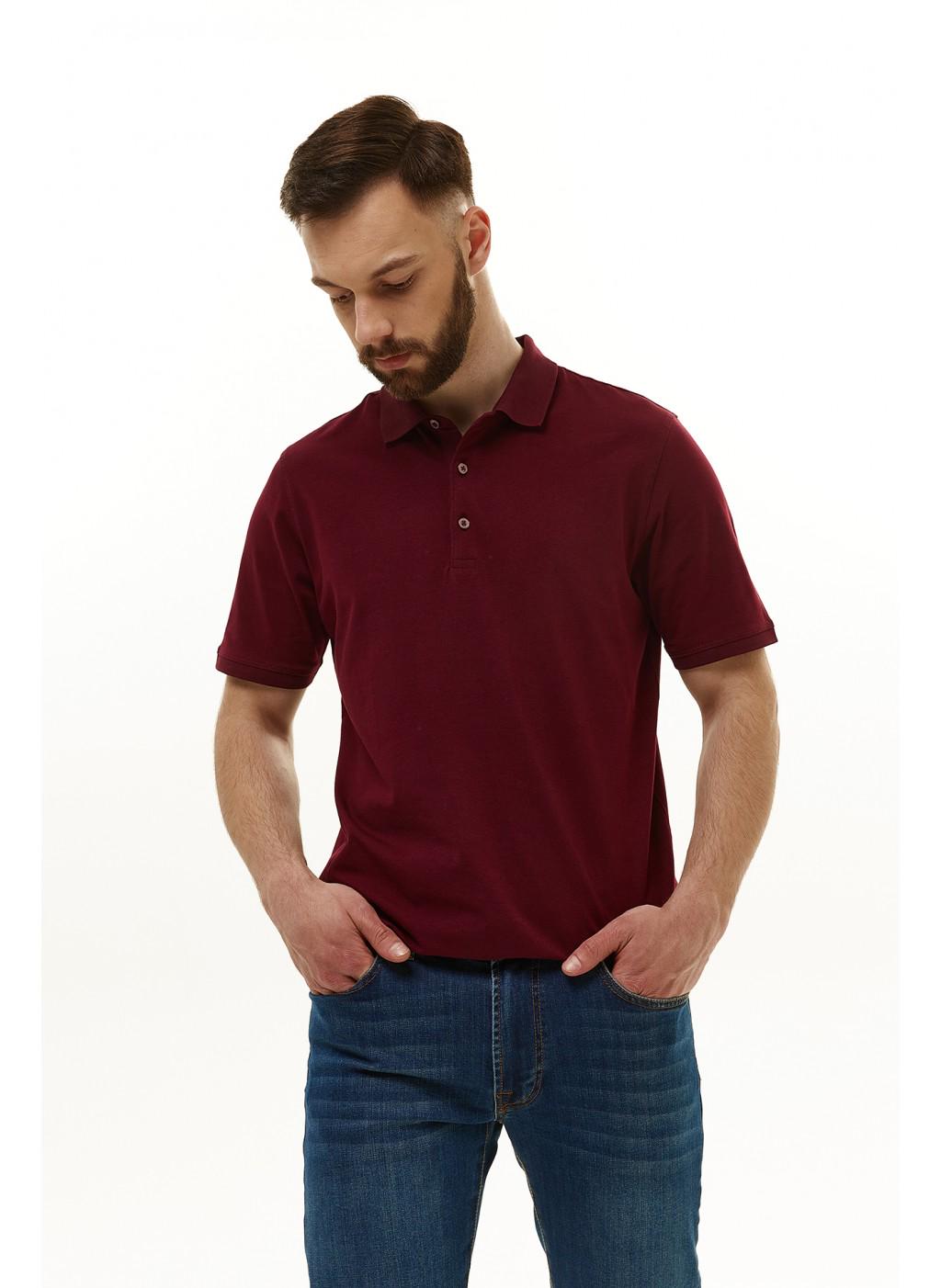 Поло мужское NAVI NV221-TX-003-W XXL Бордовый