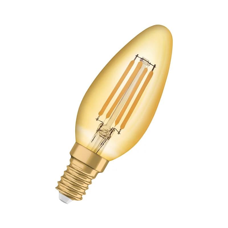 Лампа світлодіодна OSRAM Vintage 1906 Classic B 35 Gold 4W 220V 410Lm 2400K E14 філаментна 35x100 мм (4099854091476)