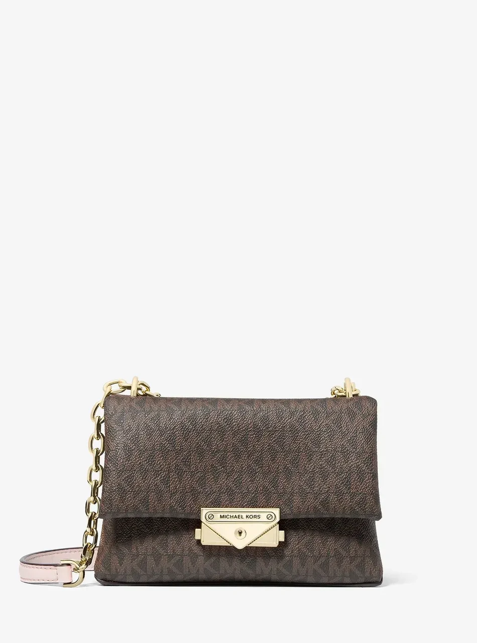 Женская сумка кросс-боди Michael Kors Cece Small Logo Коричневый (196163434209)