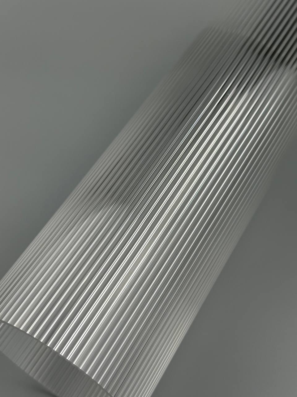 Труба светотехническая акриловая Ripple 90x800 мм толщиной 3 мм Прозрачный - фото 2 Труба светотехническая акриловая Ripple 90x800 мм толщиной 3 мм Прозрачный - фото 2