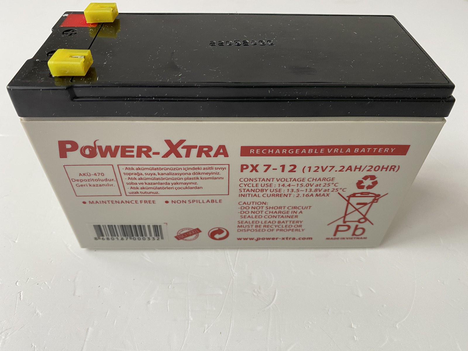 Акумуляторна батарея Power-xtra AGM PX7-12 Q10 28W 2,16 кг - фото 2