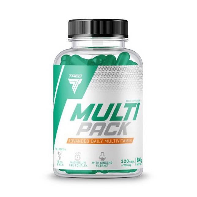 Мультивитамины и минералы с женьшенем и коэнзимом Q10 TREC Nutrition Multipack 120 капс.