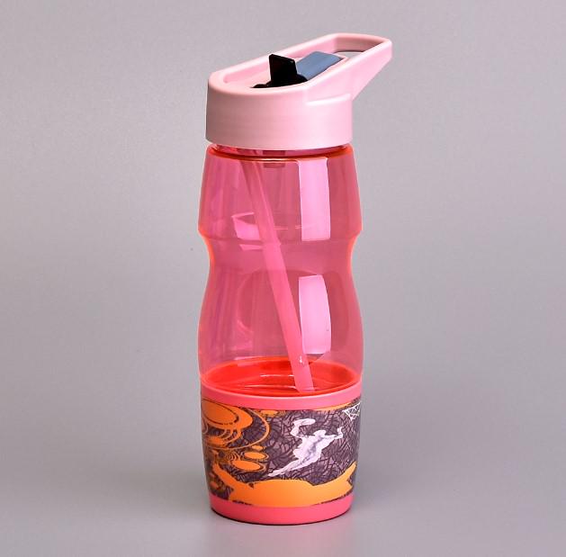 Пляшка-поїлка з трубочкою 600 мл (AN012704)