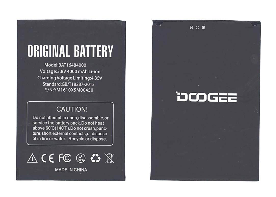 Акумулятор для смартфона Doogee BAT16484000 X5 Max 3,8V 4000 mAh 15,2 Wh Black