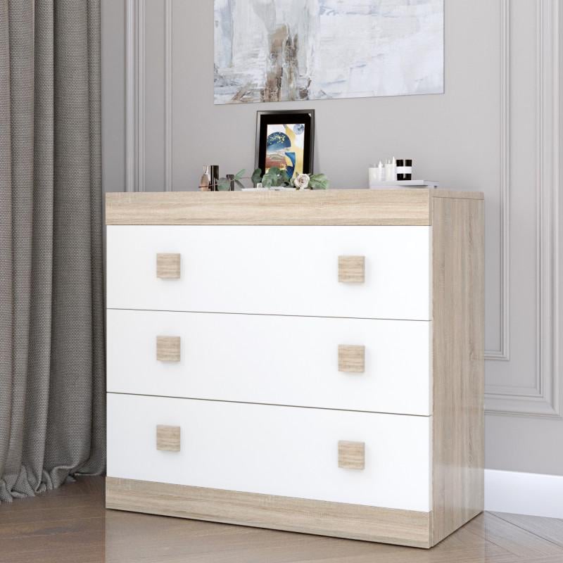 Комод Еверест Соната 1 Дуб сонома/Белый (26755671) - фото 1 Комод Еверест Соната 1 Дуб сонома/Белый (26755671) - фото 1