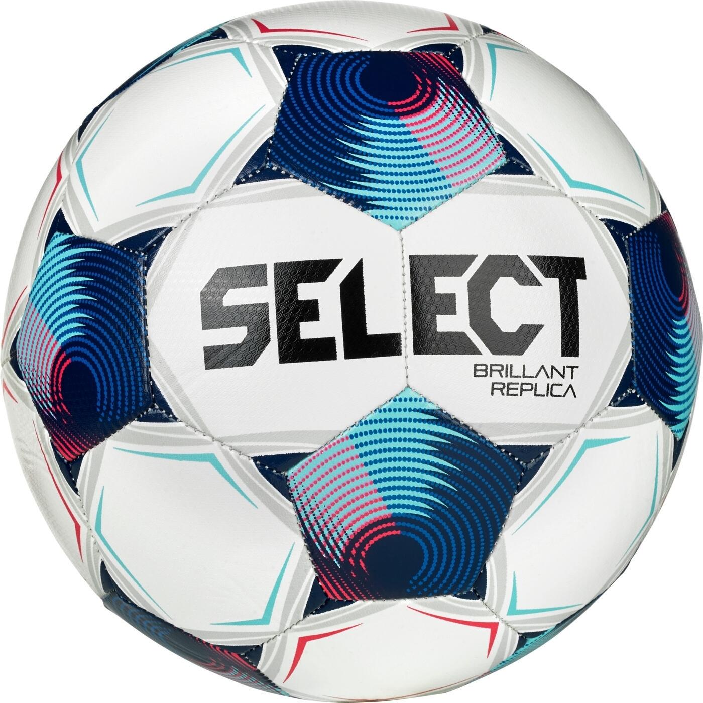 Футбольный мяч Select BRILLANT REPLICA V25 бело-сине-розовый Размер 3 099480-002
