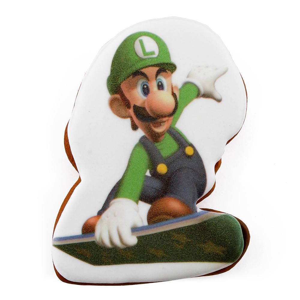 Пряник с принтом Крафт Печенье Братья Супер Марио Luigi №1 45 г