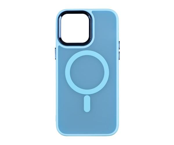 Чехол накладка TPU+PC Color Chrome with Magsafe для Apple iPhone 14 Pro Max Blue