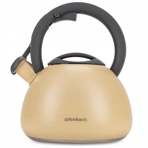 Чайник Ofenbach з нержавіючої сталі NB 100322 2,7 л Бежевий (2518207365) - фото 2 Чайник Ofenbach з нержавіючої сталі NB 100322 2,7 л Бежевий (2518207365) - фото 2