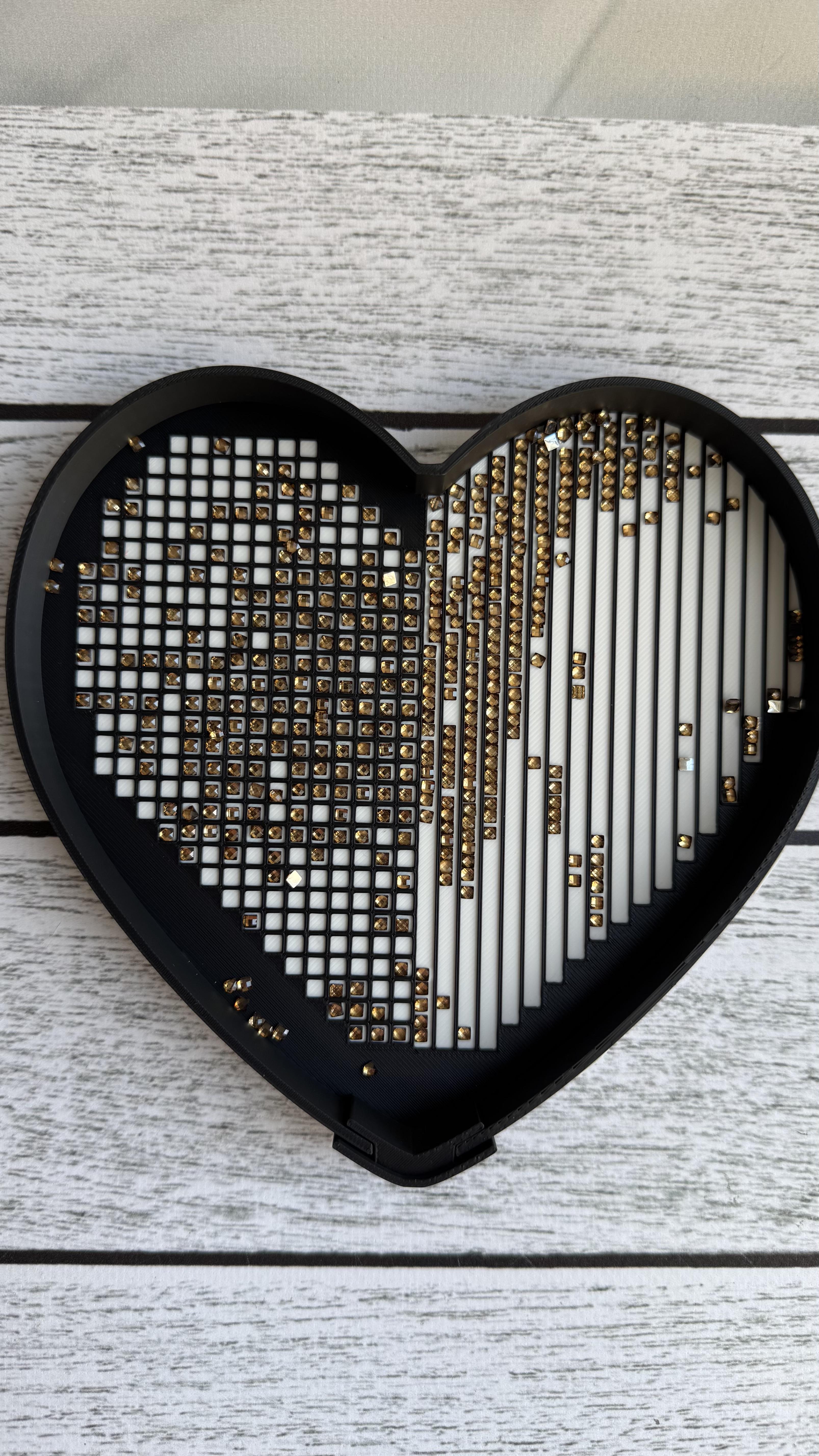 Лоток авторский Большое сердце Черно-белый (25789729) - фото 7