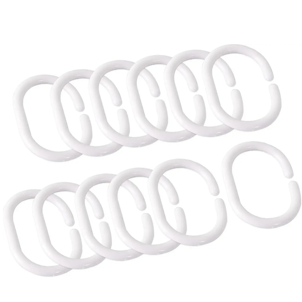 Шторка для ванной и душа с кольцами водоотталкивающая с крючками PEVA однотонный 180x180 см Серый - фото 4 Шторка для ванной и душа с кольцами водоотталкивающая с крючками PEVA однотонный 180x180 см Серый - фото 4