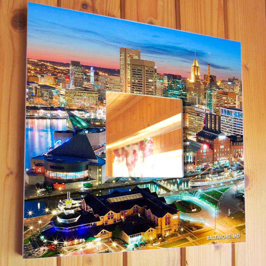 Зеркало декоративное Балтимор США 260х260 мм (M04047)