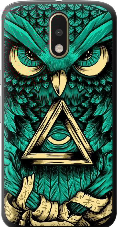 Чехол на Motorola MOTO G4 PLUS Сова Арт-тату (3971u-953-42517)