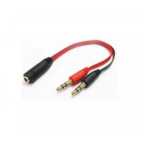 Переходник Kingda B00643 аудио Jack 3,5мм F 4pin 2 Jack 3,5мм M Audio MIC (562636) - фото 3