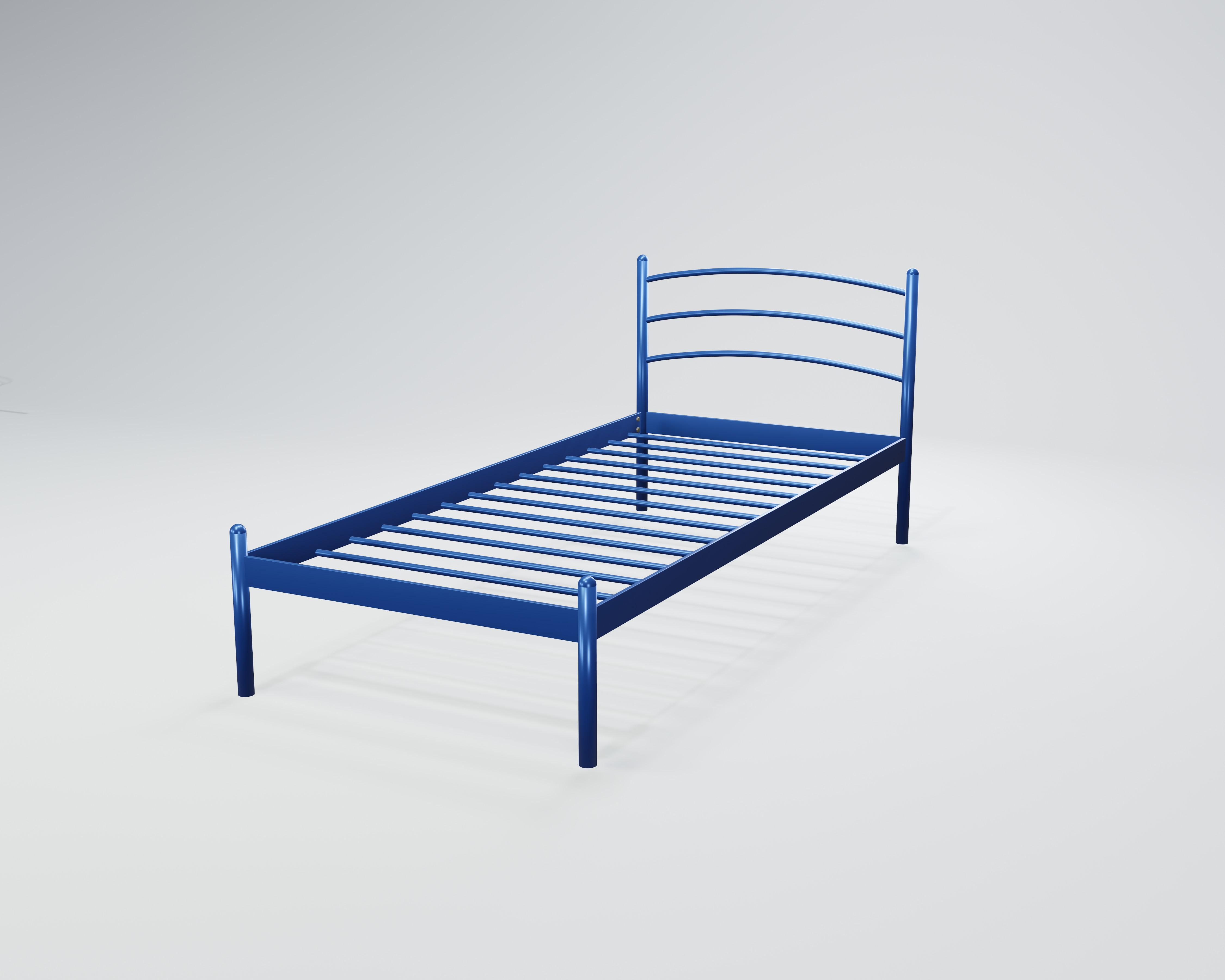 Кровать металлическая Маранта Мини 90x200 см Синий Кровать металлическая Маранта Мини 90x200 см Синий