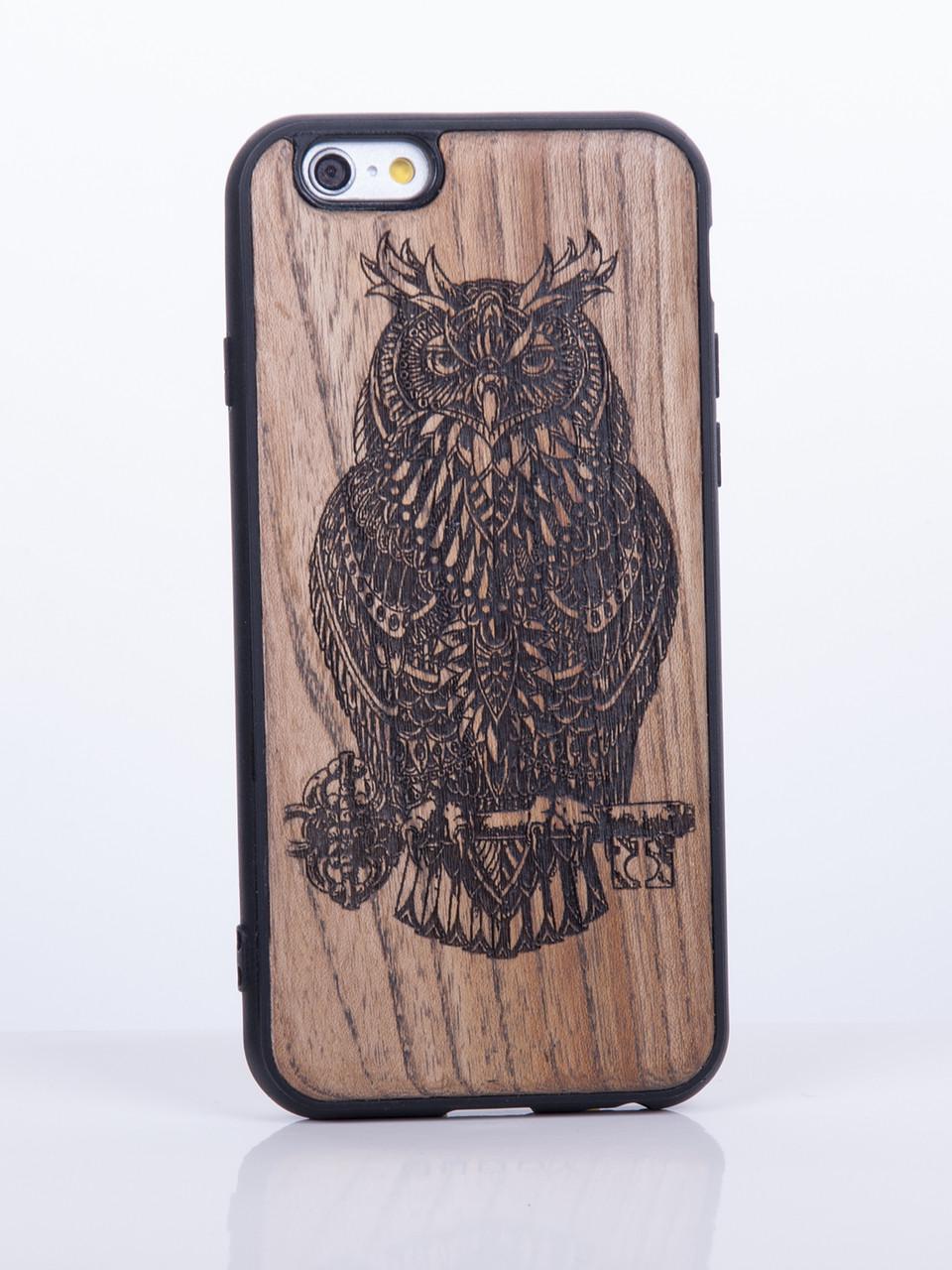 Деревянный чехол для iPhone 6s iPhone 6 с узором Сова (CS-6-11)