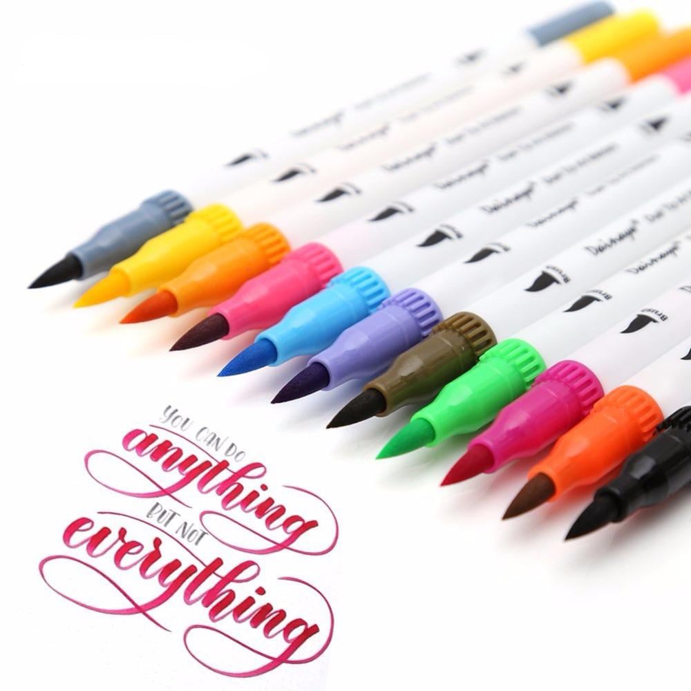 Набор двухсторонних маркеров Worison Brush Markers Pens 24 цвета (DN-24DUALTIP) - фото 2 Набор двухсторонних маркеров Worison Brush Markers Pens 24 цвета (DN-24DUALTIP) - фото 2