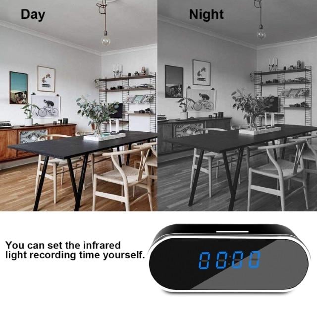 Міні IP камера-годинник WiFi H.264-1080P, 90°/150° прихована з датчиком руху та нічною зйомкою - фото 4